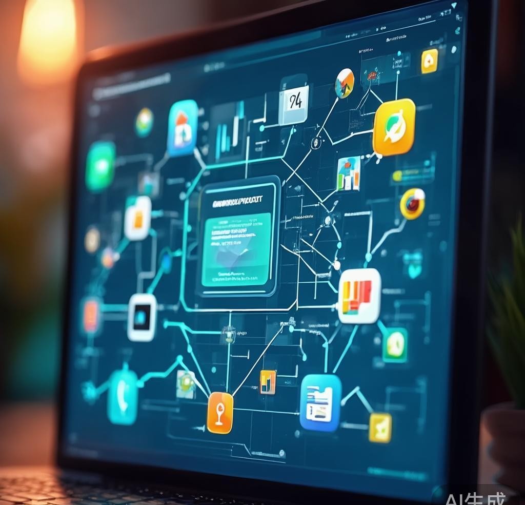 AI workflow automation connecting multiple apps for streamlined productivity