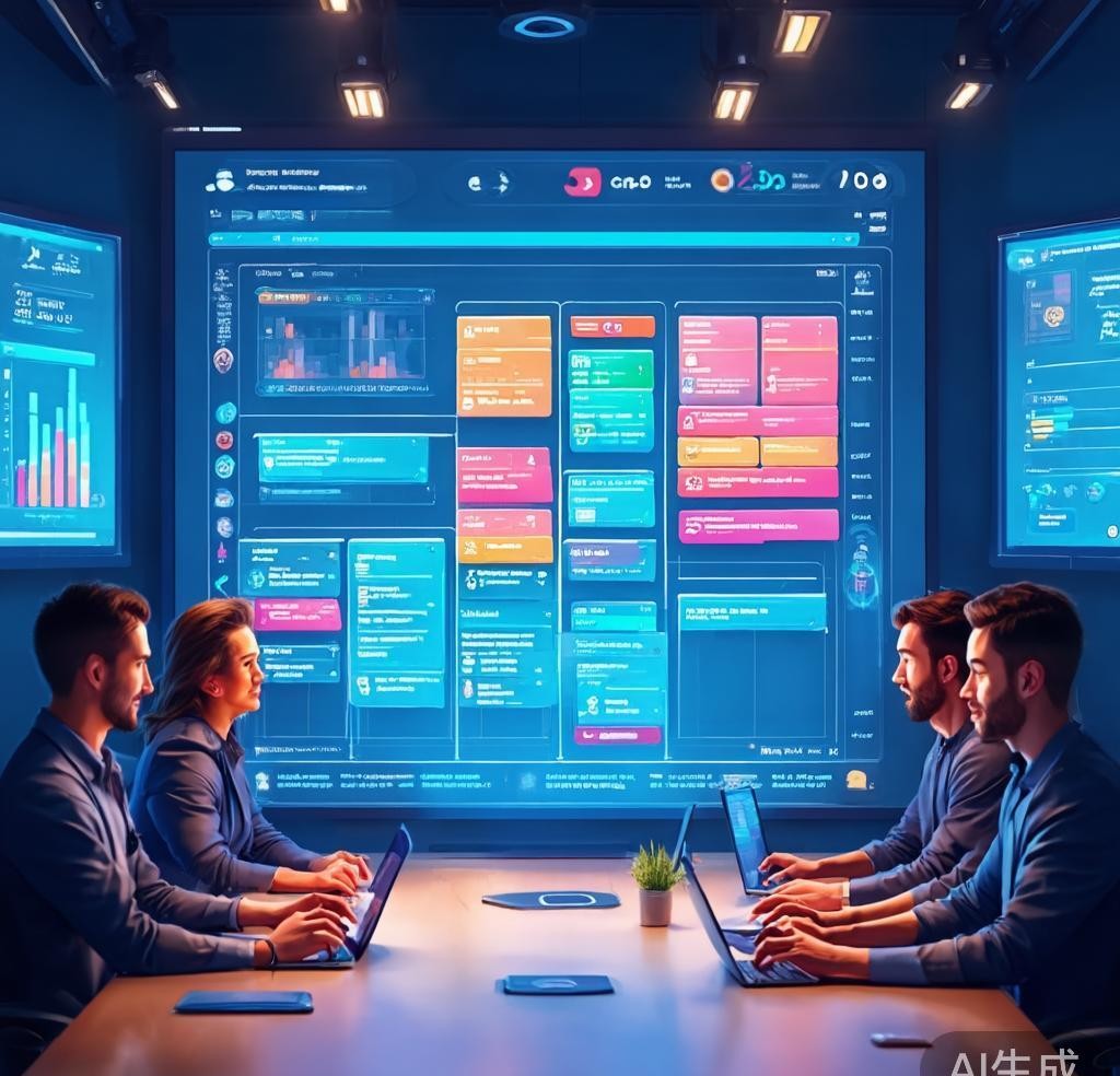 AI project management dashboard with automated task tracking features