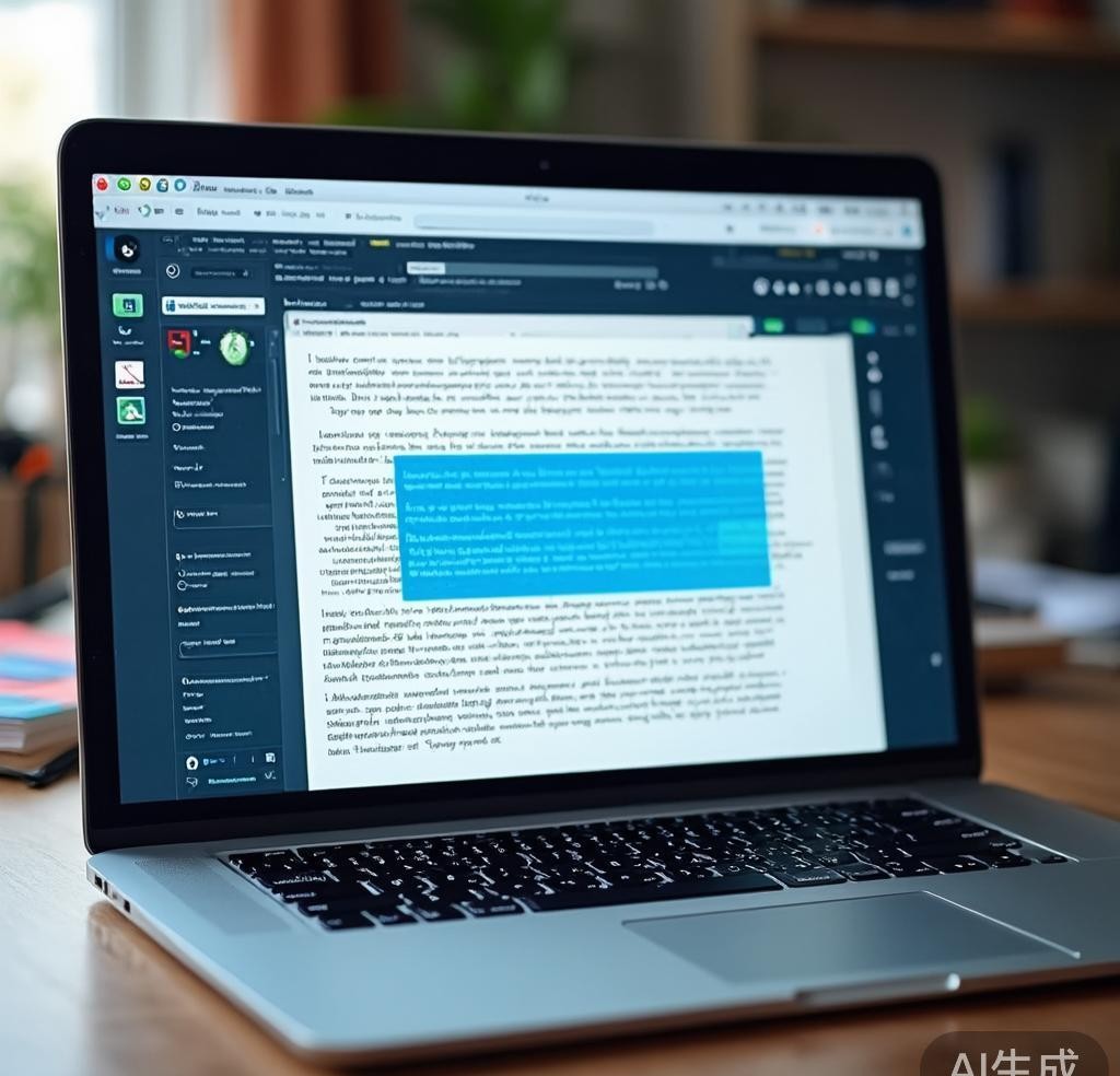 AI content detection tool analyzing text for machine-generated patterns