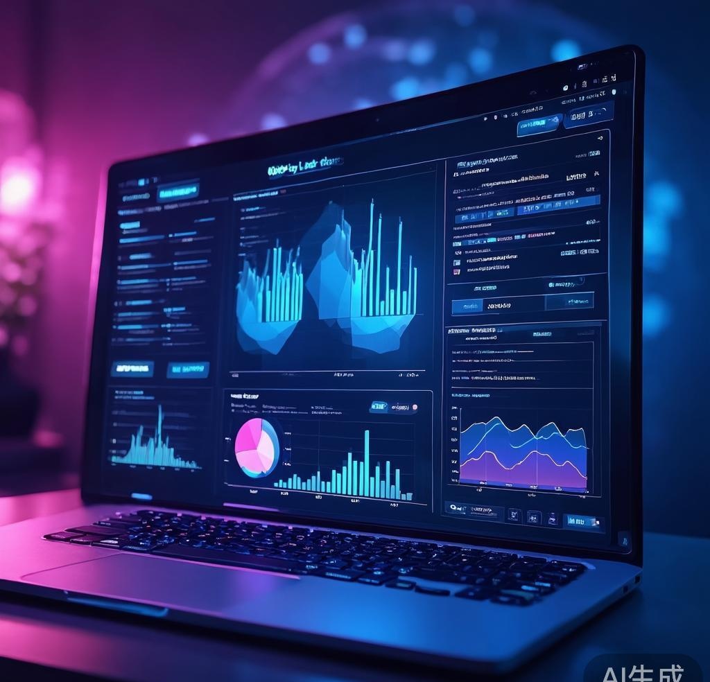 AI database management dashboard with visual query builder and analytics