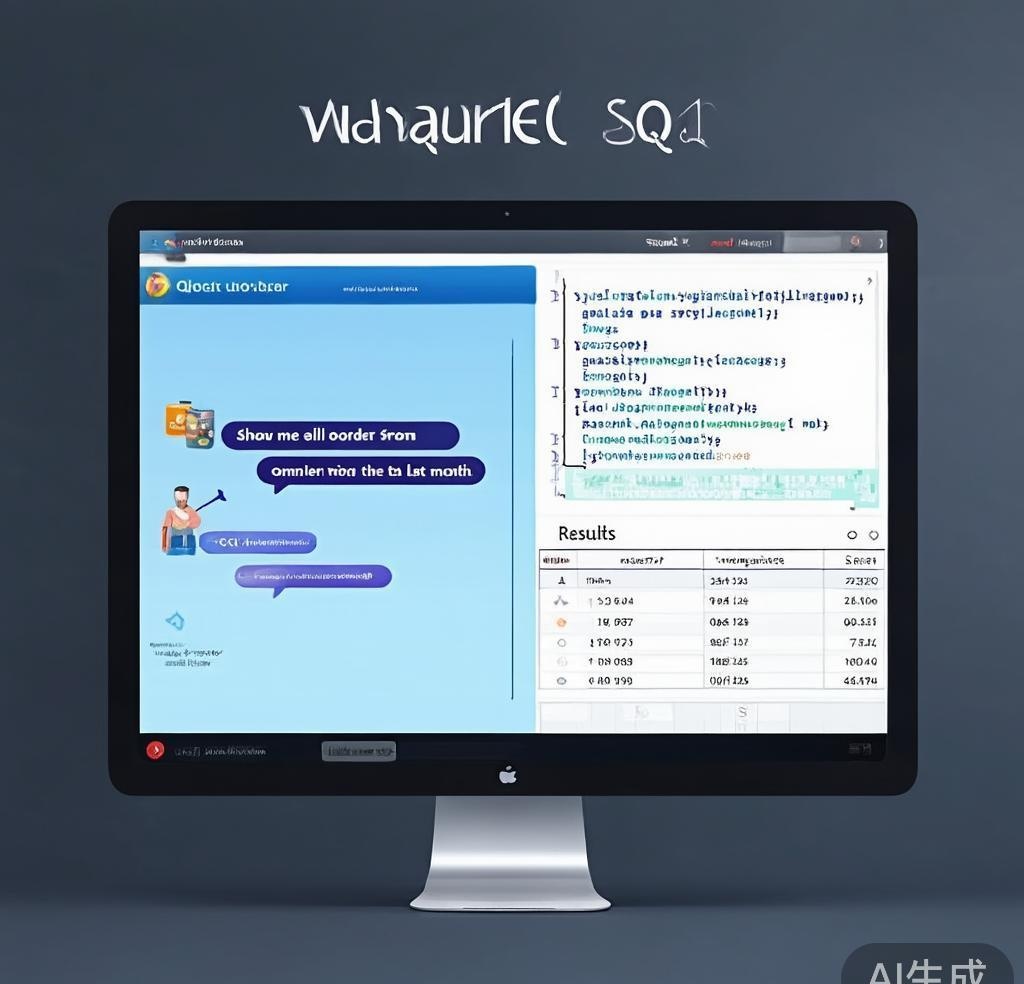 Natural language to SQL query interface converting conversational input to database queries
