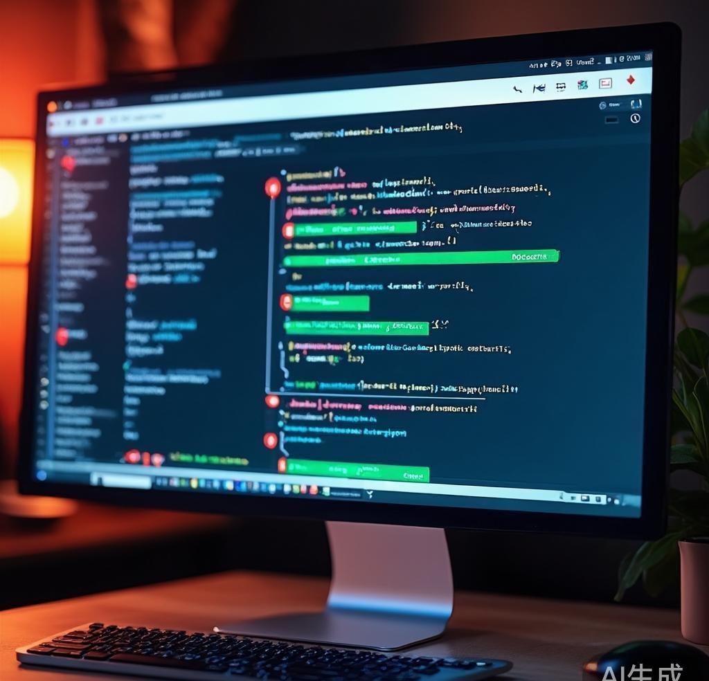 AI code analysis output in developer terminal with error warnings